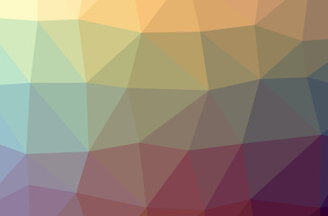 Illustration of orange polygonal nice multicolor background.
