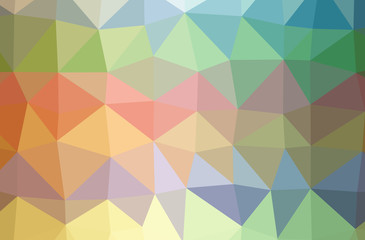 Illustration of orange abstract low poly elegant multicolor background.