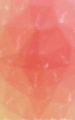 Orange, red and green colorful through Tiny Glass  vertical background illustration.