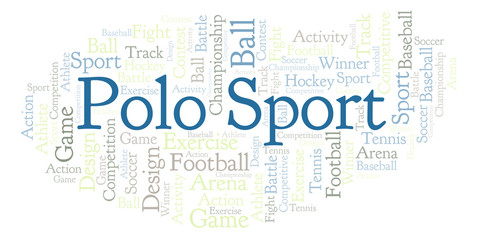Polo Sport word cloud.