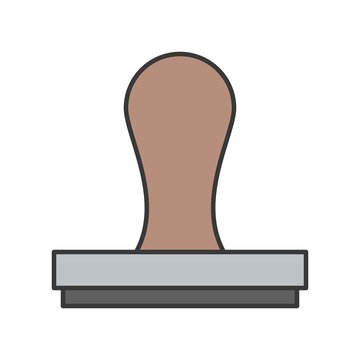 recommend clip art: stamp, approval or agreement icon, filled outline editable stroke