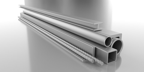 Metal construction material.