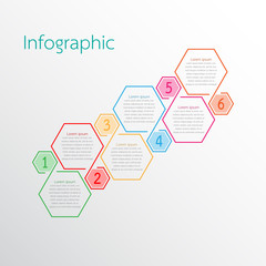 Vector infographic templates used for detailed reports. All 6 topics.