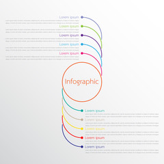 Vector infographic templates used for detailed reports. All 10 topics.