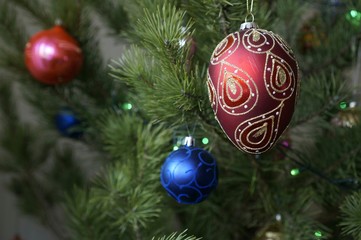 украшения на новогодней елке