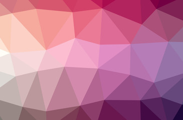 Illustration of red abstract polygon modern multicolor background.
