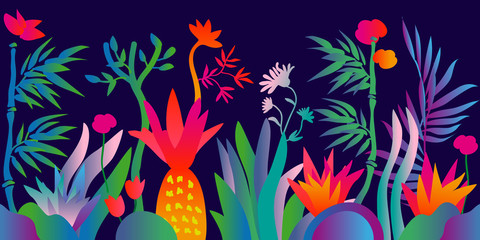 Fantasy tropical forest.