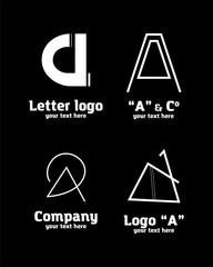 Logo letter "A" set