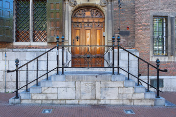 Treppe des alten Rathauses in Nijmegen/NL