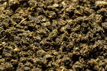 Drying and fermentation of tea willow