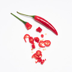 Fototapeta na wymiar Red hot chili pepper