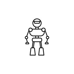 Robot, smart robot icon. Element of artificial intelligence icon for mobile concept and web apps. Thin line Robot, smart robot icon can be used for web and mobile