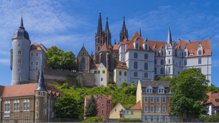 MEISSEN,SAXONY,GERMANY.Albrechtsburg Castle with Cathedral behind. © Philip Enticknap
