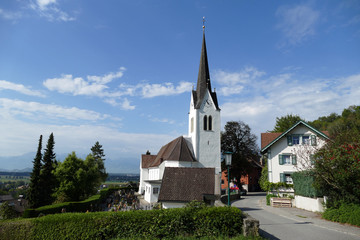 Fototapeta na wymiar Kirche in Klaus (Vorarlberg)