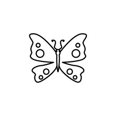 butterfly icon. Element of butterfly icon for mobile concept and web apps. Thin line butterfly icon can be used for web and mobile