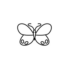 butterfly icon. Element of butterfly icon for mobile concept and web apps. Thin line butterfly icon can be used for web and mobile