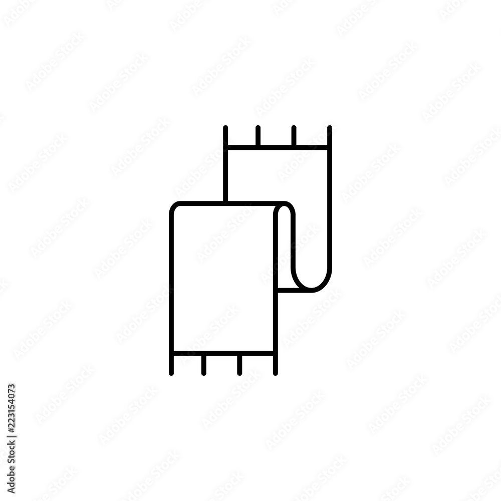 Poster scarf icon. element of clothes icon for mobile concept and web apps. thin line scarf icon can be use