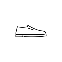 shoes icon. Element of clothes icon for mobile concept and web apps. Thin line shoes icon can be used for web and mobile