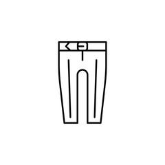classic pants icon. Element of clothes icon for mobile concept and web apps. Thin line classic pants icon can be used for web and mobile