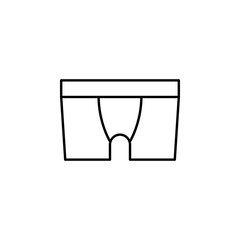 male underwear icon. Element of clothes icon for mobile concept and web apps. Thin line male underwear icon can be used for web and mobile