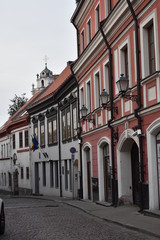 street in the old town of Vilnius
