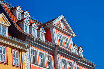Obraz premium Traditional houses in the historic part of Erfurt, Thuringia, Germany