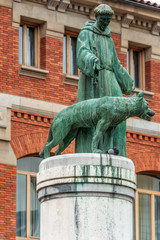 Statue des Heiligen Franz von Assisi in Pamplona