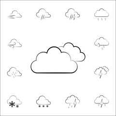 cloud sign icon. Weather icons universal set for web and mobile
