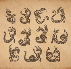 Chimeras ancient medieval set