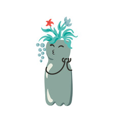 Reuse plastic bottle flower pot