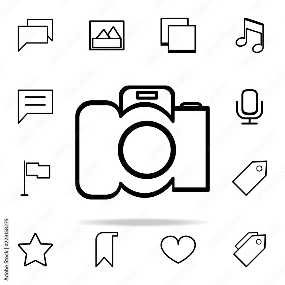 Poster camera icon. web icons universal set for web and mobile