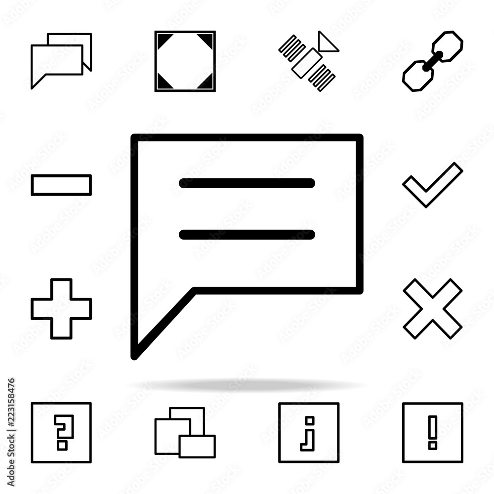 Poster communication bubble icon. web icons universal set for web and mobile