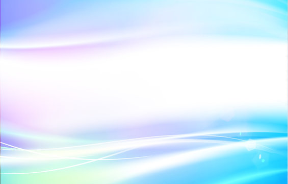 Bright sparks over deep blue space background. Underwater sunrays for aqua travel design. Vector illustration.