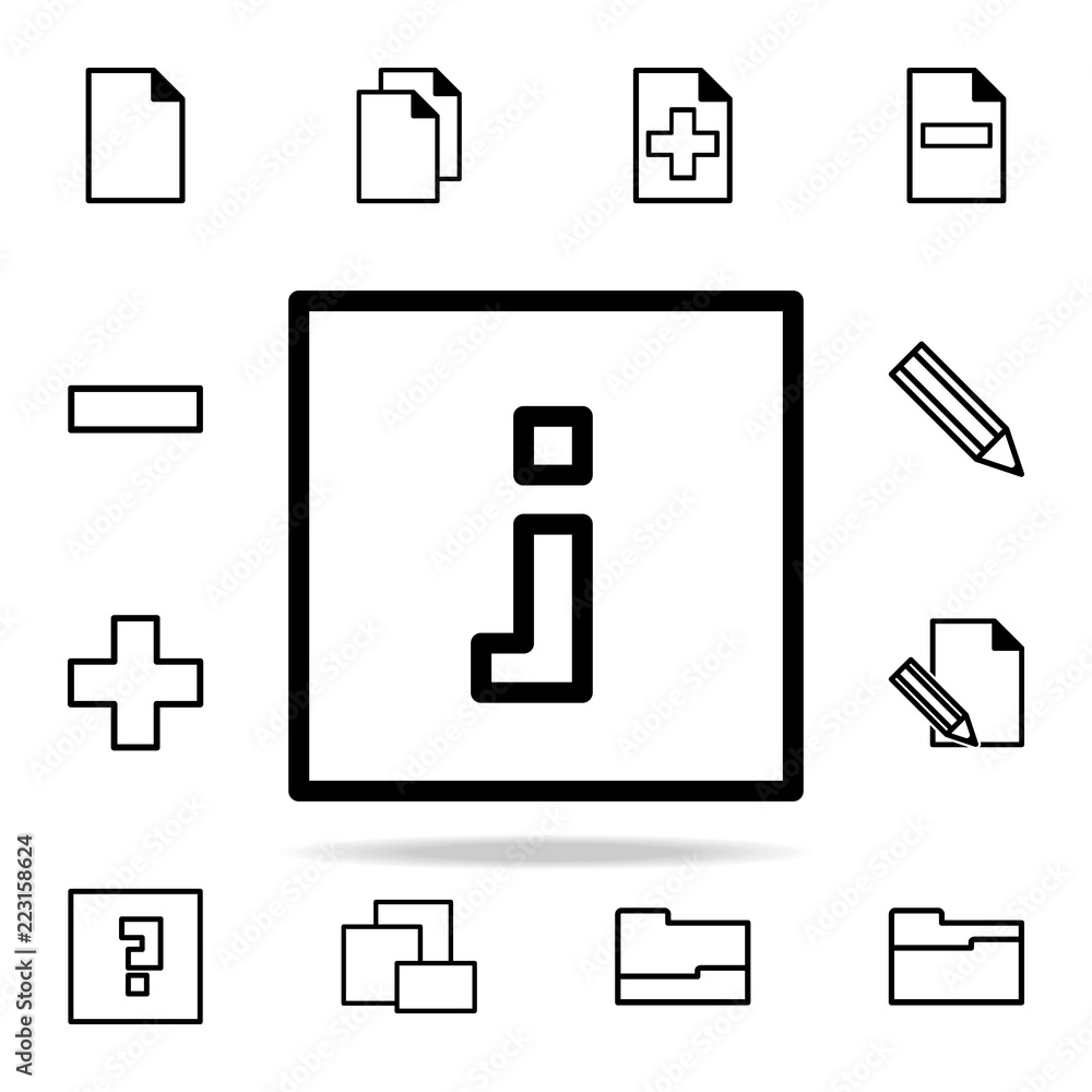 Poster square information sign icon. web icons universal set for web and mobile