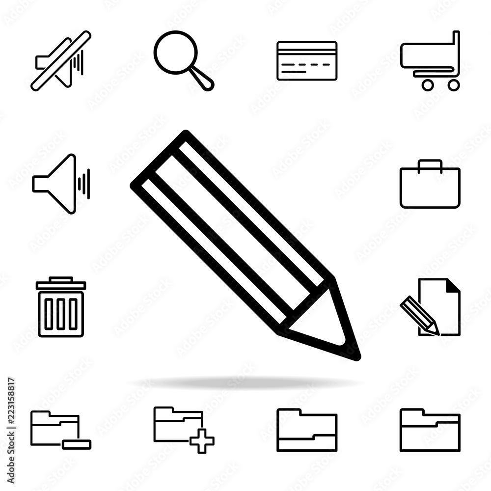 Poster pencil icon. web icons universal set for web and mobile