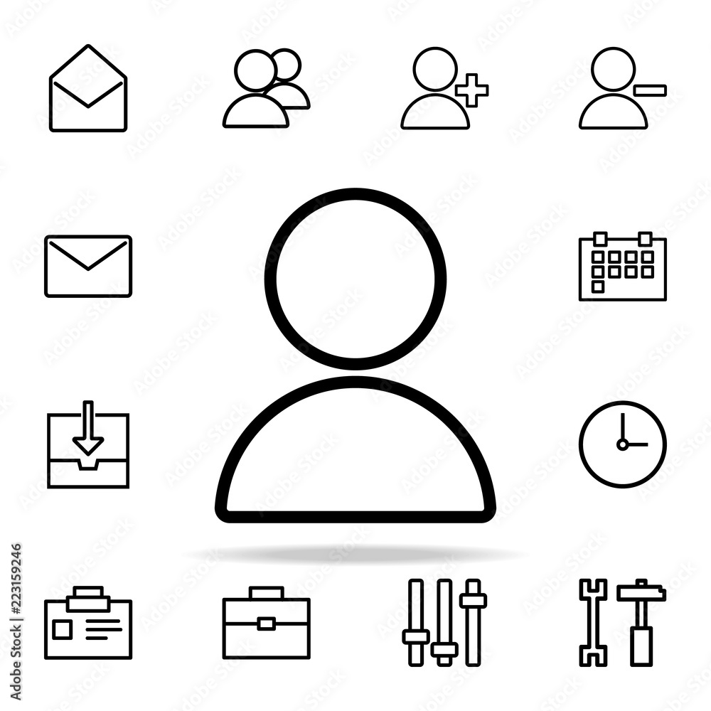 Poster human icon. web icons universal set for web and mobile
