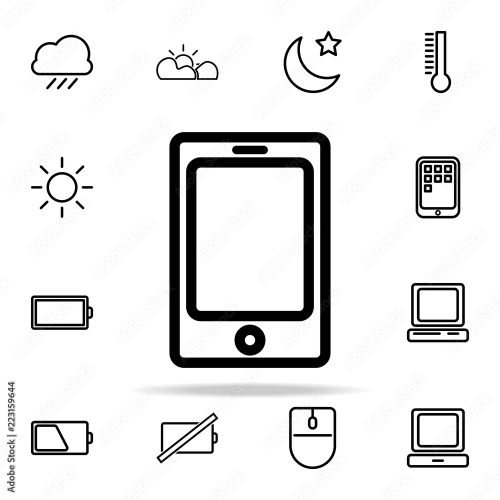 Poster the tablet icon. web icons universal set for web and mobile