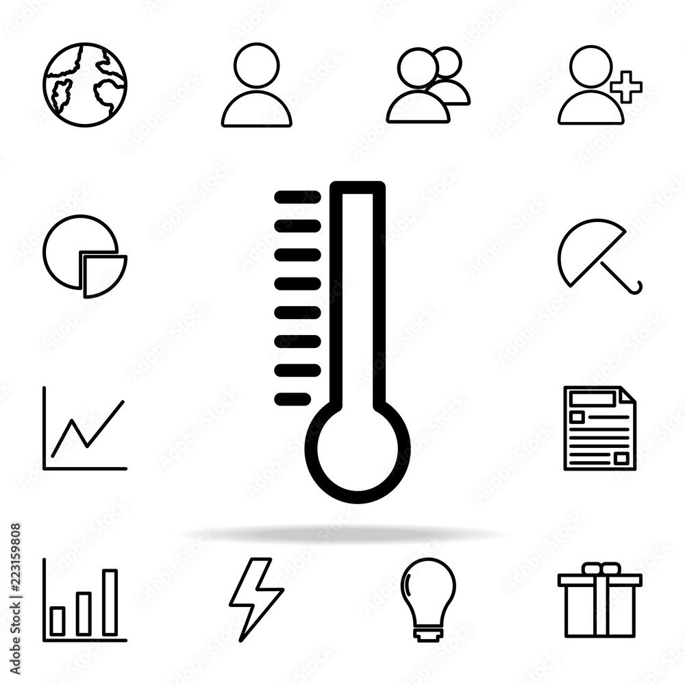 Poster thermometer icon. web icons universal set for web and mobile