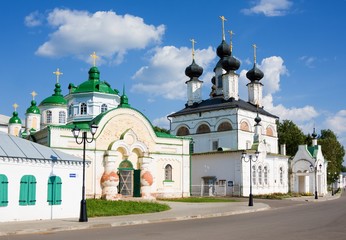 Cathedral St. Procopia Ustyuzhsky and Cathedral of St. John of Ustyug en embankment of river Suhona, Veliky Ustyug, Vologda region