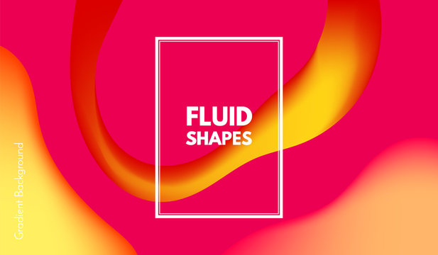 Abstract Wave Color Shapes with 3d Effect.