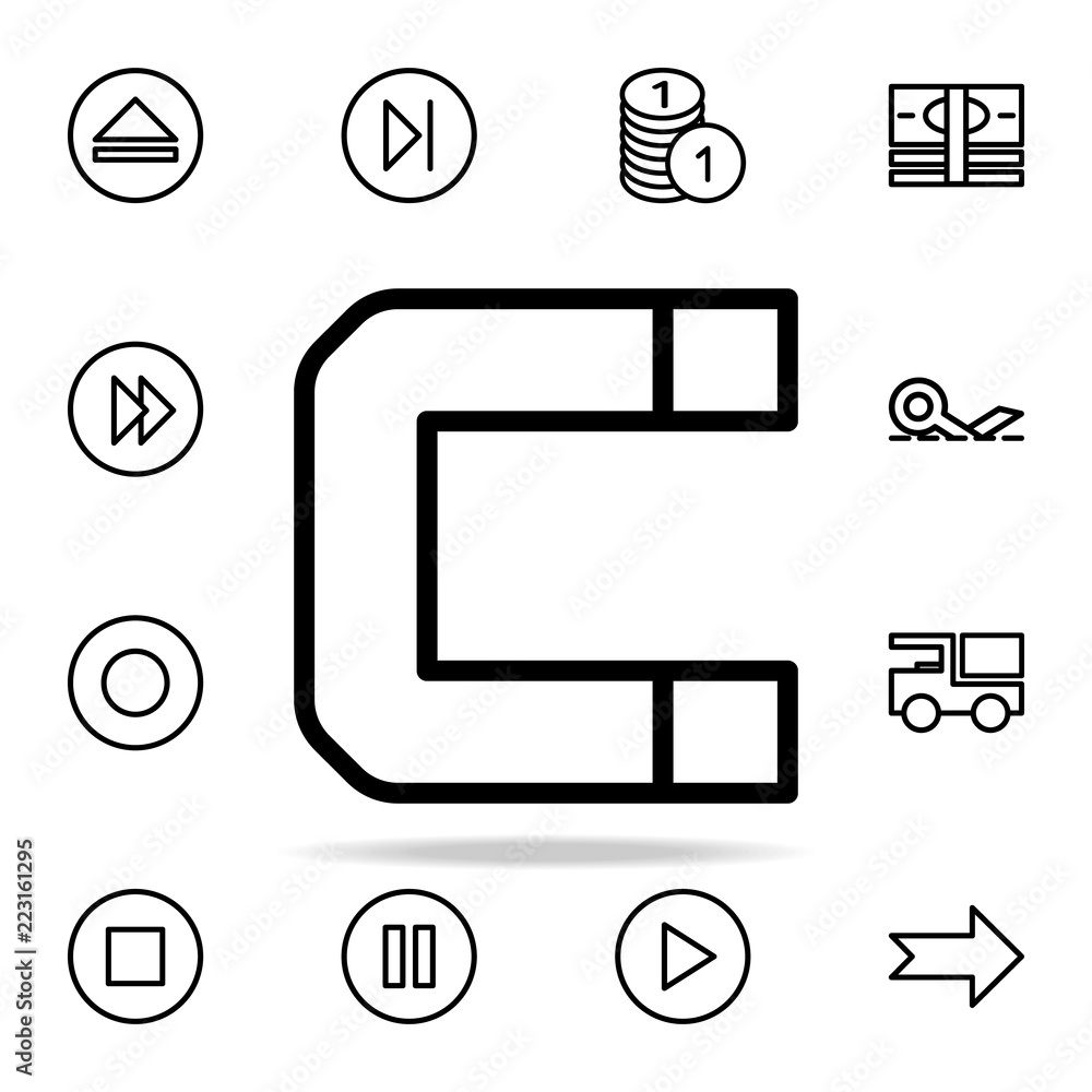 Poster magnet icon. web icons universal set for web and mobile