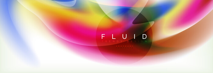 Background abstract holographic fluid colors wave design