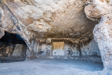 View of Pognon or Ponyon Caves in Harran