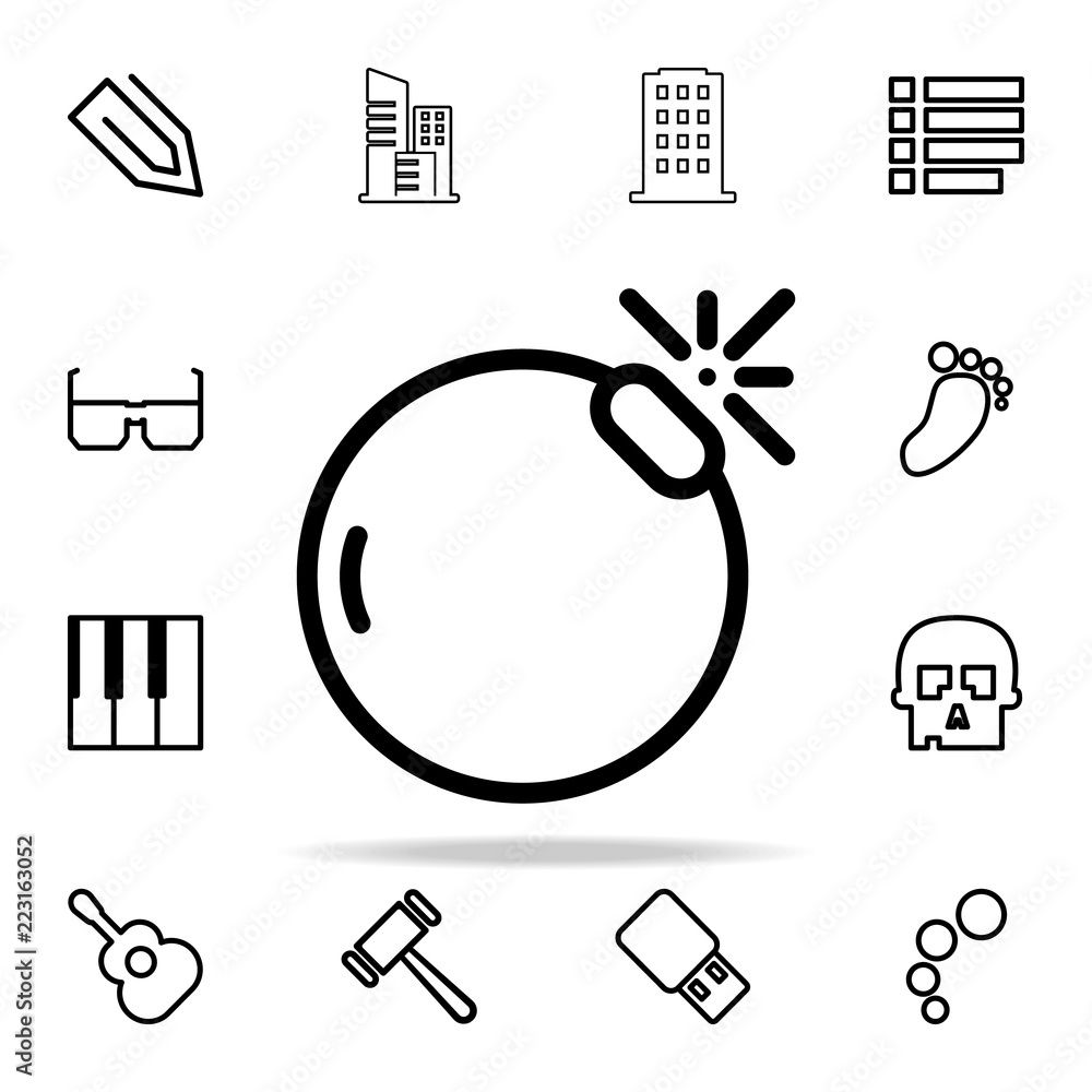 Poster bomb icon. web icons universal set for web and mobile