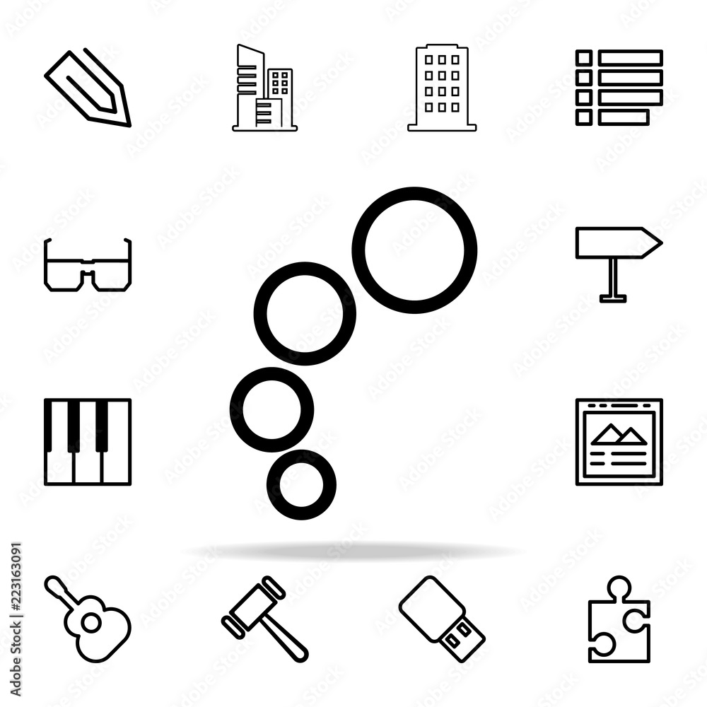 Poster bubbles icon. web icons universal set for web and mobile
