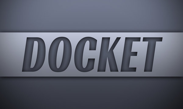 docket - word on silver background