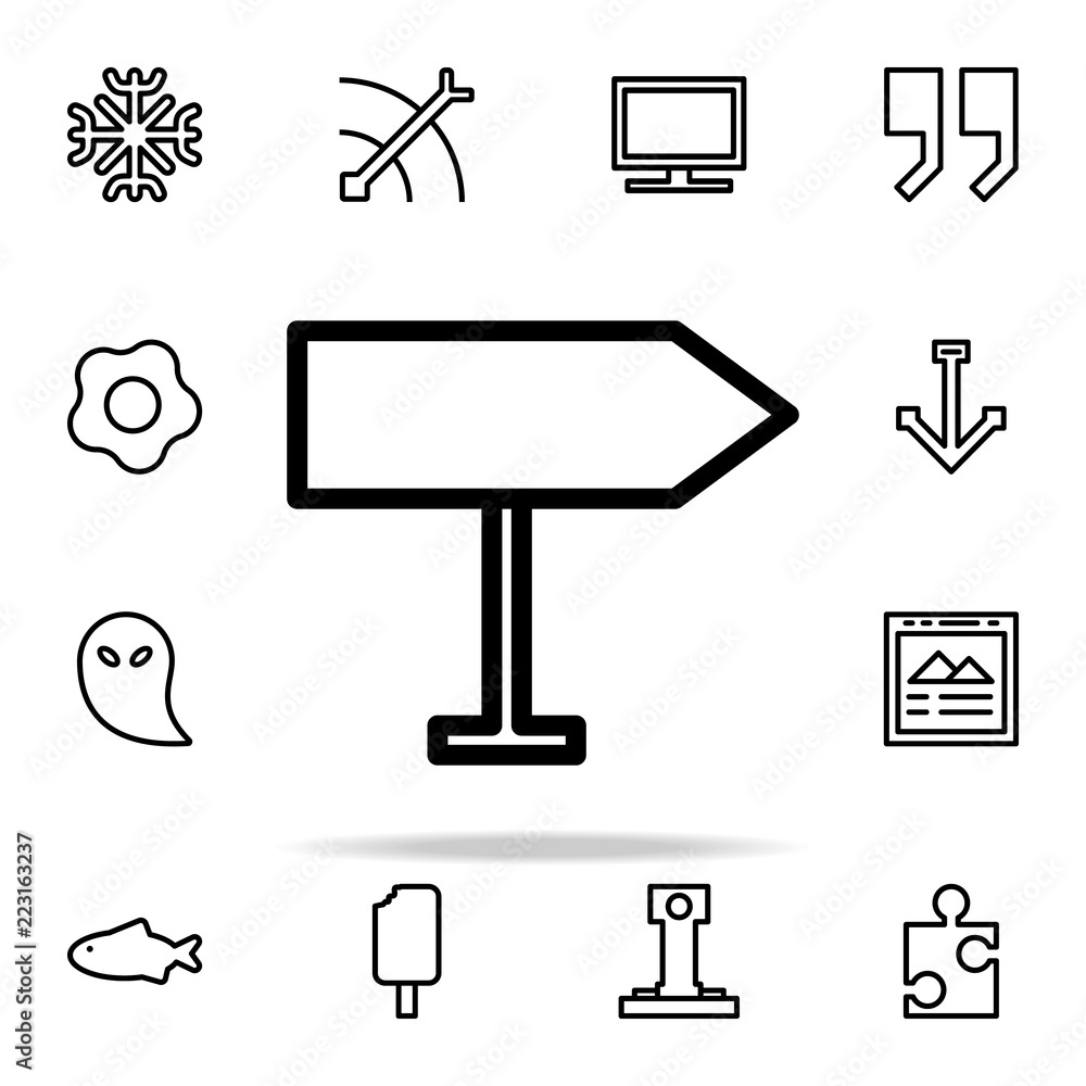 Poster direction sign icon. web icons universal set for web and mobile