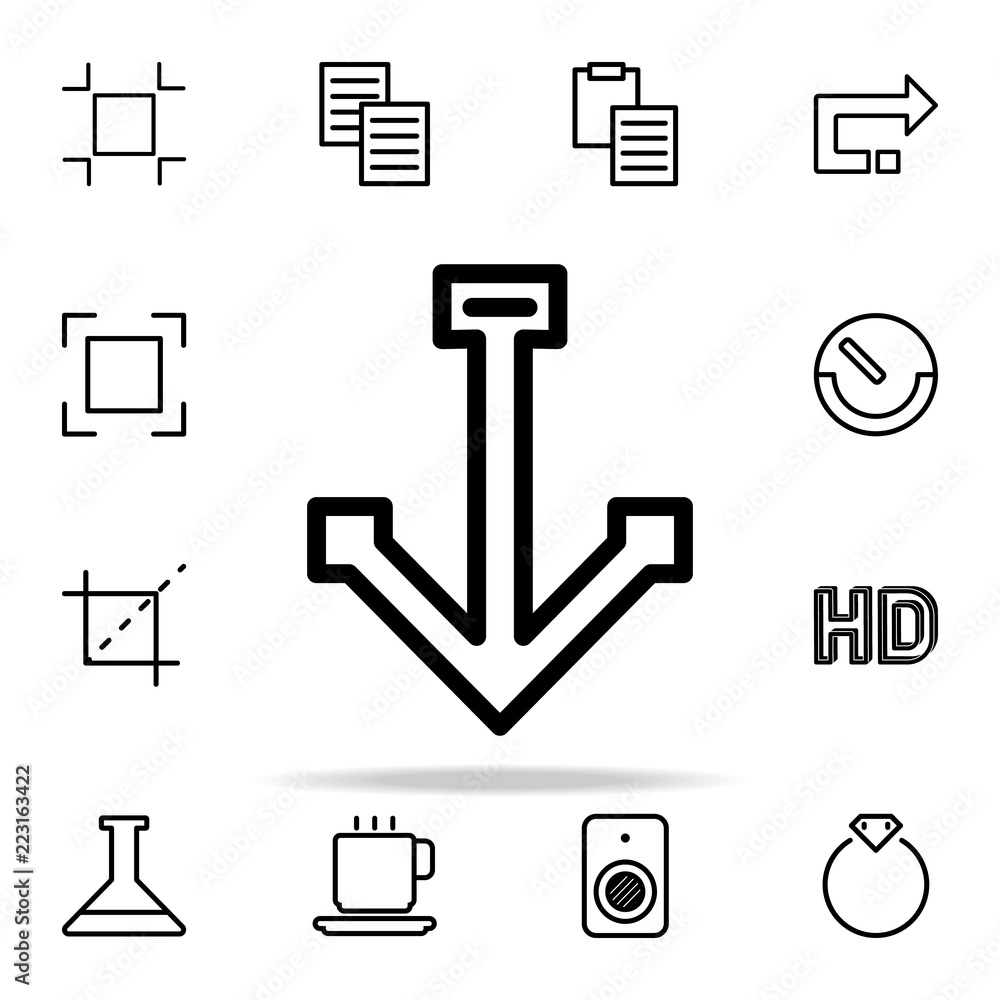 Aufkleber anchor icon. web icons universal set for web and mobile