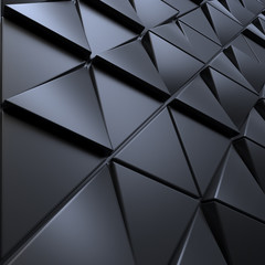 Fototapeta na wymiar Abstract dark background of polygonal triagles shape