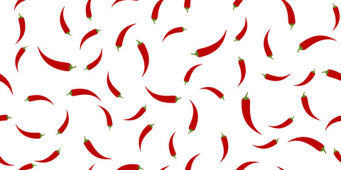 Seamless of chilli peppers